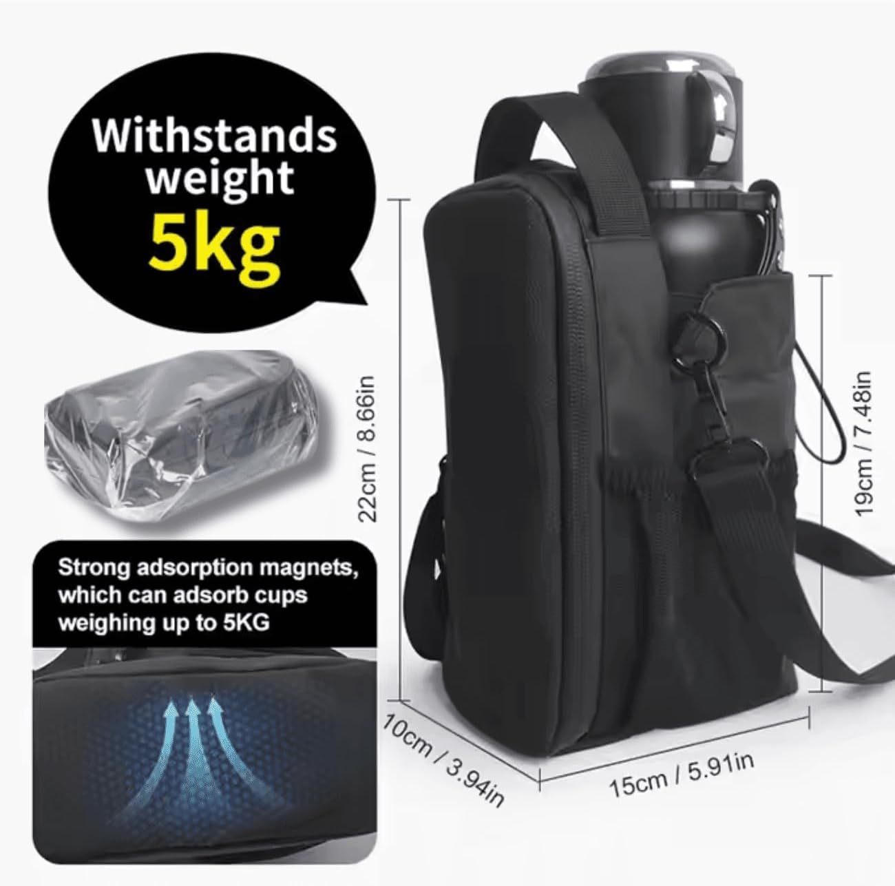 Bolsa magnética de gimnasio